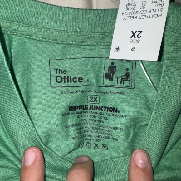 The Office x Ripple Junction Tee. NWT. Mens 2XL - Picture 2 of 3